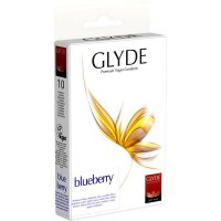 Glyde Ultra - Blueberry - 10 blue condoms