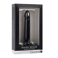 Realistic Treasure Black, Cockring mit Dildo