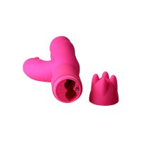 Honey Bunny Vibrator aus Silikon in Pink