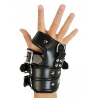 Strict Leather Four Buckle Suspension Cuffs