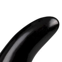 All Black Gebogener Analdildo in Schwarz 13 cm