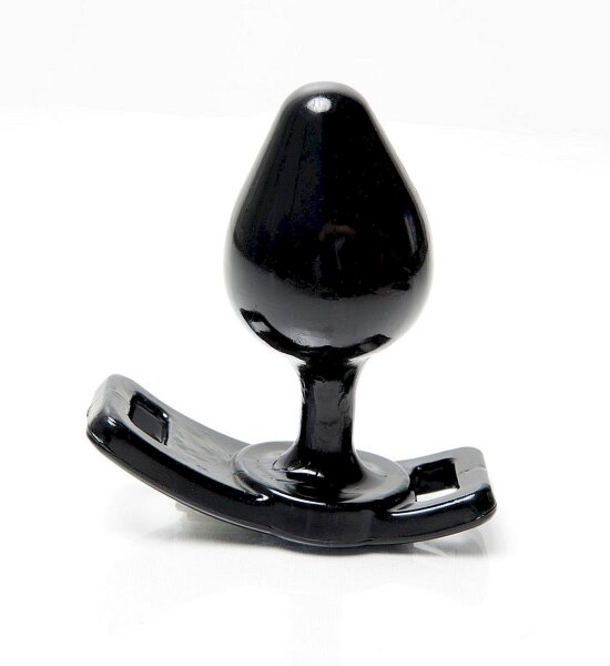 Strap On Master Butt Plug - Small - Black