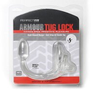 Armor Tug Lock - Cockring with Ball Strap and Butt Plug -...