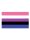 Gender Fluid Flag Aufkleber / Sticker 5.0 x 7,6 cm (12er Pack)