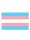 Trans Flag Aufkleber / Sticker 5.0 x 7,6 cm (12er Pack)