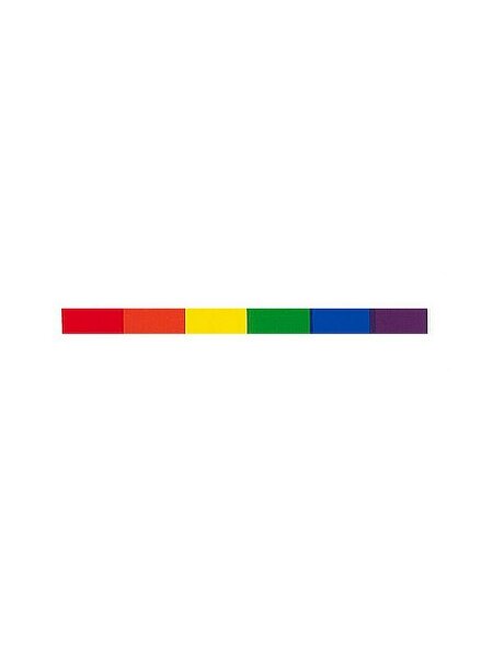 Rainbow Aufkleber / Sticker 1,3 x 30cm (0.5 x 12 inch) (12er Pack)