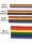 Rainbow Stripe Ribbon 7/8inch / 22mm wide 100m