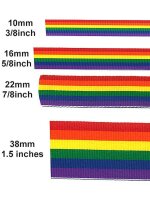 Rainbow Stripe Ribbon 3/8inch / 10mm wide 100m