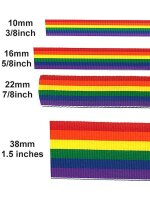 Rainbow Stripe Ribbon 1 1/2inch / 38mm wide 10m