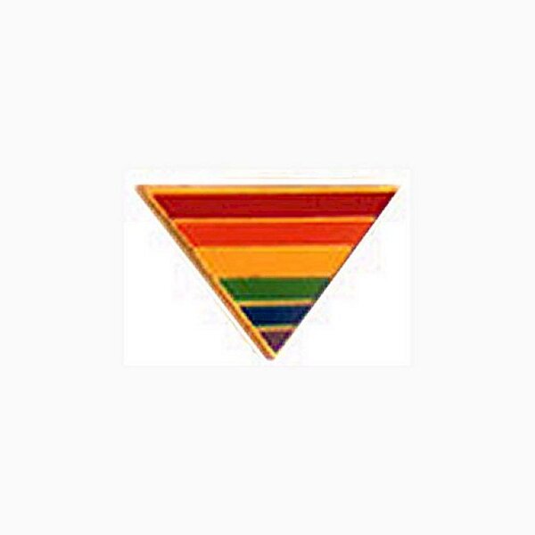 Pin Regenbogen Dreieck/ Rainbow Triangle (6er Pack)