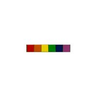 Pin Regenbogenbalken/ Rainbow Bar (6er Pack)