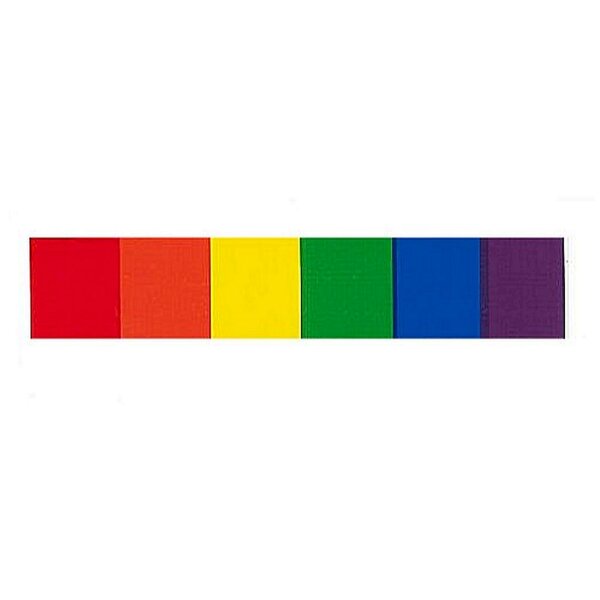 Rainbow Aufkleber / Sticker 1,9 x 9,5cm / 0.7 x 3.7 inch (12er Pack)