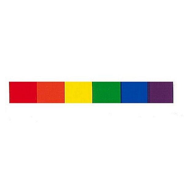 Rainbow Aufkleber / Sticker 1,3 x 9,5cm / 0.5 x 3.7 inch (12er Pack)