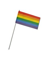 Rainbow Paperflag / Papierfähnchen Regenbogen