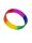 Pride Rainbow Armband Silikon/Bracelet Silicone 2.5 inch