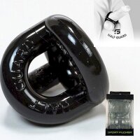 Sport Fucker Half Guard Cockring/Ball Stretcher Black