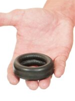 665 Leather Neoprene Thick Cock Ring Black