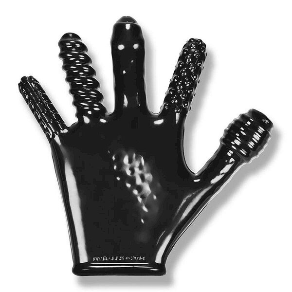 [TPR] Finger Fuck Textured Glove Black