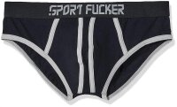 Sport Fucker Slapshot Brief - Schwarz / Grau