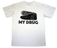 SneaxNSox - T-Shirt "MY DRUG" - weiß