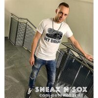 SneaxNSox - T-Shirt "MY DRUG" - weiß L