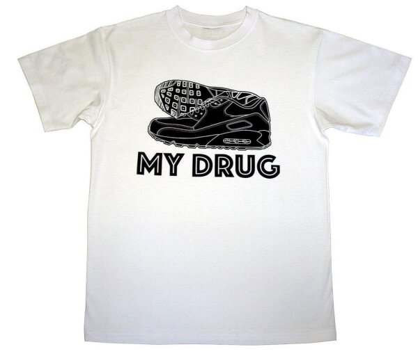 SneaxNSox - T-Shirt "MY DRUG" - weiß XL