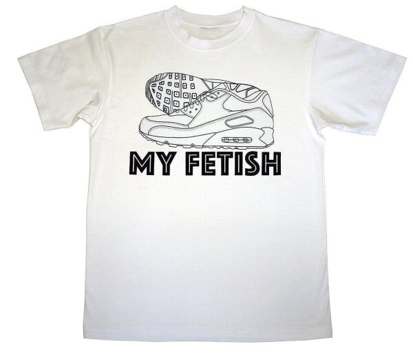 SneaxNSox - T-Shirt "MY FETISH" - weiß L