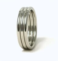 MOI - Mr. Triplet 50 | Stainless Steel Cock Ring - Ø 50 mm