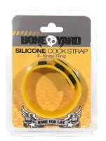 Bone Yard Silicone Cock Strap Yellow Glow