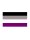 Asexual Flag Aufkleber / Sticker 5.0 x 7,6 cm / 2 x 3 inch