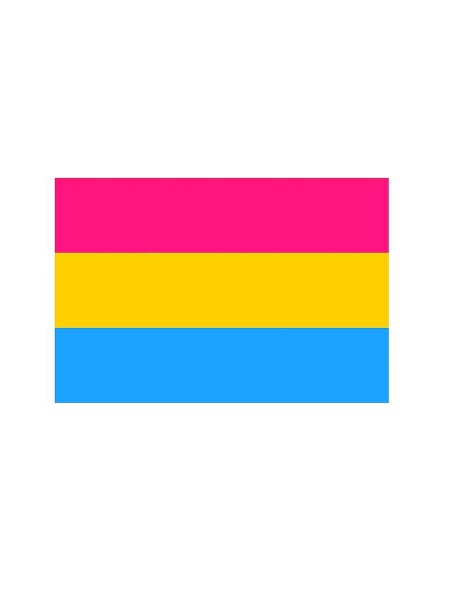 Pansexual Flag Aufkleber / Sticker 5.0 x 7,6 cm / 2 x 3 inch