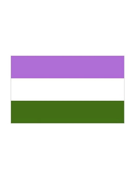 Gender Queer Flag Aufkleber / Sticker 5.0 x 7,6 cm / 2 x 3 inch