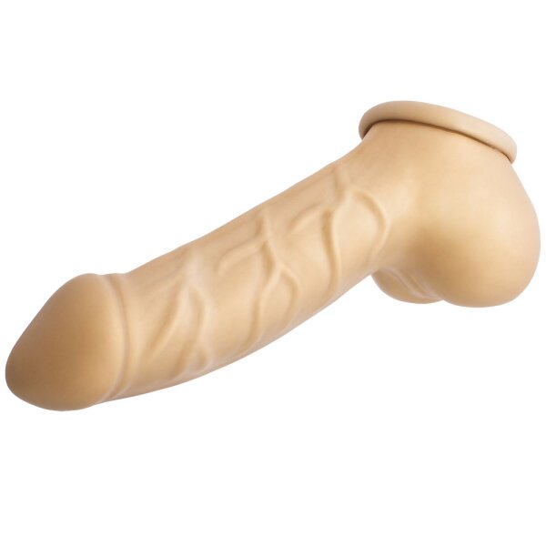 Toylie Latex Penishülle - Carlos (Schaft 15 cm, Öffnung 5,5 cm) - gold