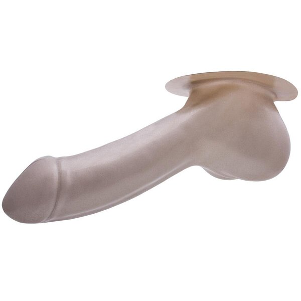 Toylie Latex Penishülle - Adam BP (Schaft 13 cm, Öffnung 5,5 cm) - silber