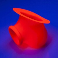 Toylie Latex Penishülle - Ben BP (ohne Schaft, Öffnung 5,5 cm) - neon orange