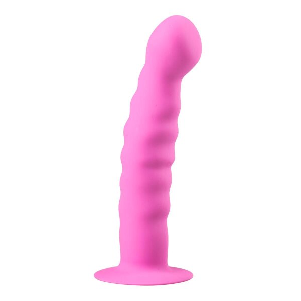 Saugnapf-Dildo aus Silikon - Rosa