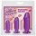 CRYSTAL JELLIES ANAL STARTER KIT, BUTT PLUG 3ER SET, LILA