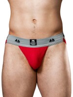 MM Original Edition Jockstrap - Taillenband 5 cm/2 - rot/grau