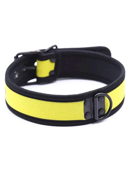 RudeRider Neoprene Puppy Collar Yellow