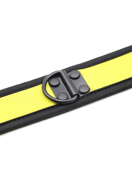 RudeRider Neoprene Puppy Collar Yellow