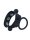 RudeRider Silicone Cock Ring & Ball Strap Black