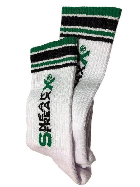 Sneak Freaxx Dark Green Socks White One Size