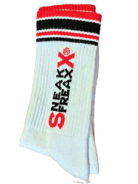 Sneak Freaxx Red Black Socks White One Size