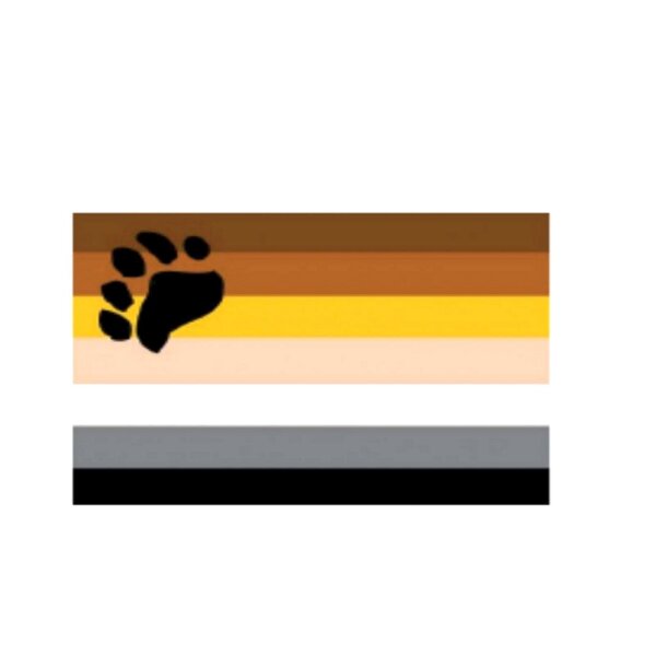 Bear Pride Aufkleber / Sticker 76 x 115 mm