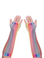 Rainbow Net Gloves Long