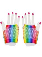 Rainbow Net Gloves Short