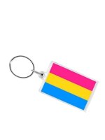 Pansexual Flag Key Ring