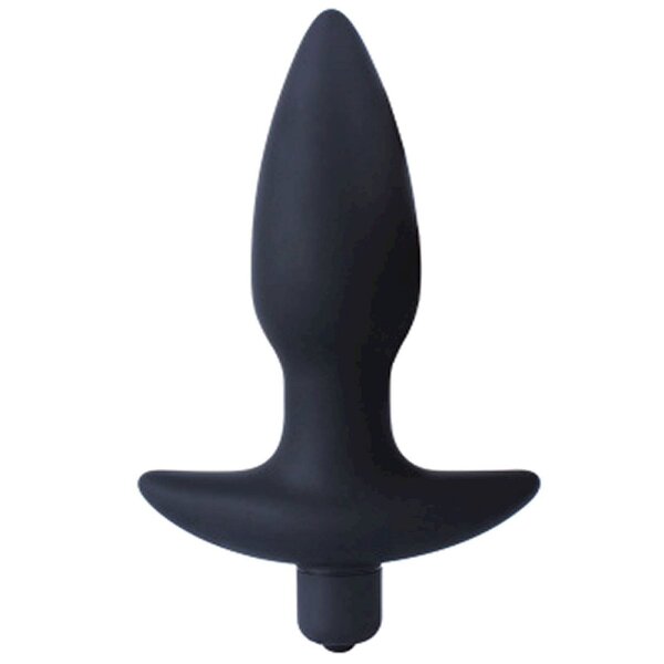 RudeRider Large Vibrating Anal Plug Black