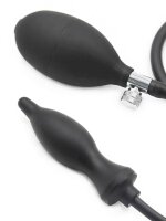 RudeRider Inflatable Spindle Plug Silicone Black