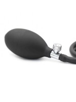 RudeRider Inflatable T-Plug Silicone Black